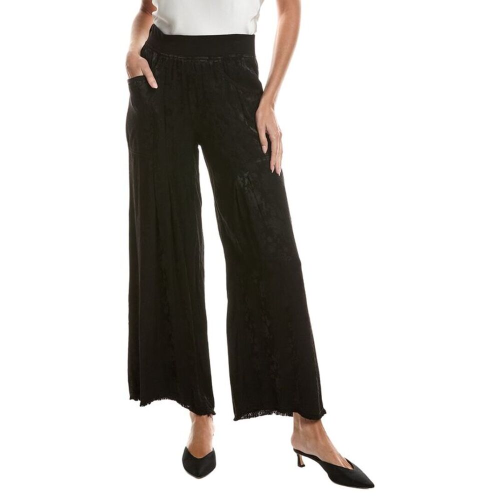 Xcvi Womens  Twaina Wide Leg Pant, Black